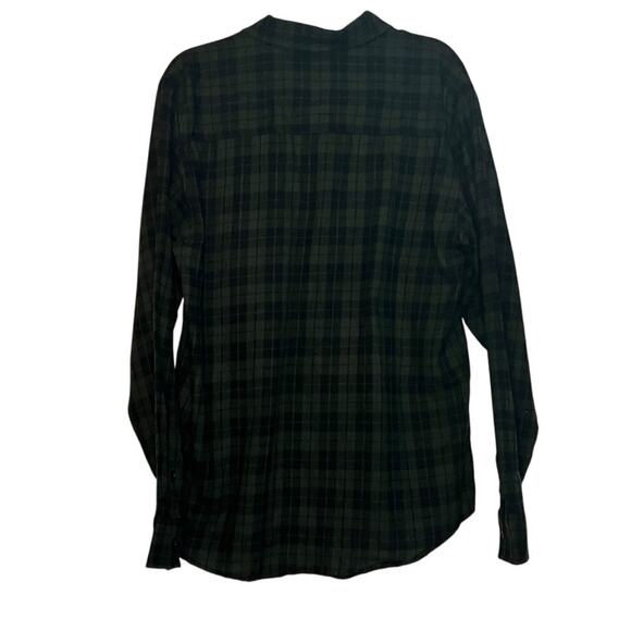 RSQ Green Flannel Button Up L - Picture 2 of 3